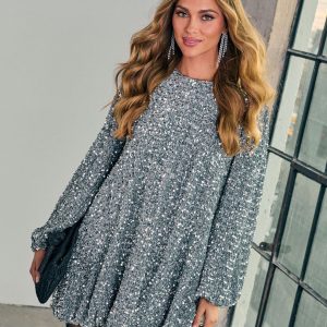Dilena Shift Sequin Mini Dress