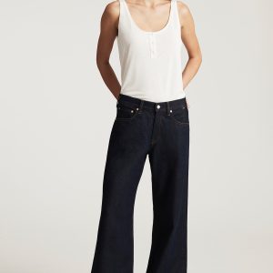 SANDY WIDE LEG IN RINSE CLASSIC DENIM