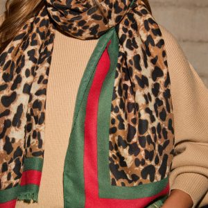 Tiana Leopard Print Scarf