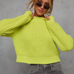 Pure Joy Mockneck Knit Sweater