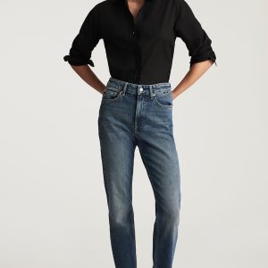 NEW YORK STRAIGHT LEG IN DEEP USED CLASSIC BLUE