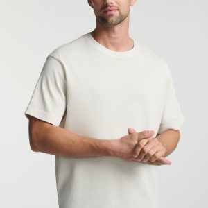 SHORT SLEEVE CREW NECK T-SHIRT IN FOGGY DEW