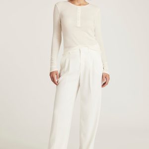 EDITION STRAIGHT LEG PANTS IN COCONUT MILK