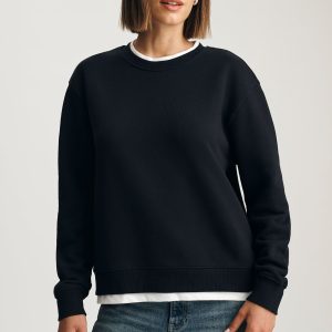 CREW NECK SWEATSHIRT IN BLACK