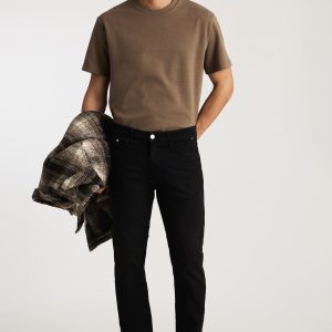 MARCUS SLIM STRAIGHT LEG IN SMOKE BRUSHED FEATHER BLUE