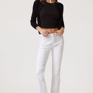 VICKY BOOTCUT IN WHITE FLEX BLUE